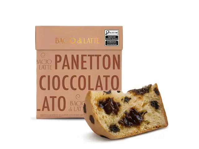 Panettone Bacio di Latte Recheio Gotas de chocolate 700G