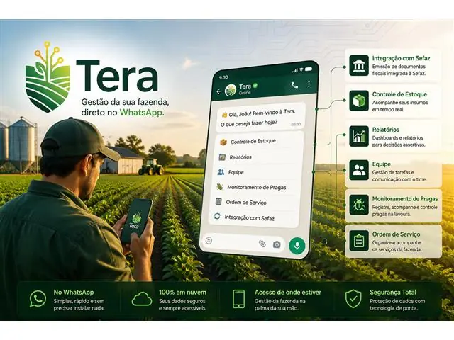 Tera | Gestão da Agrícola pelo WhatsApp - 1