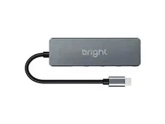 Hub USB-C BRIGHT com 4 Portas USB 3.0