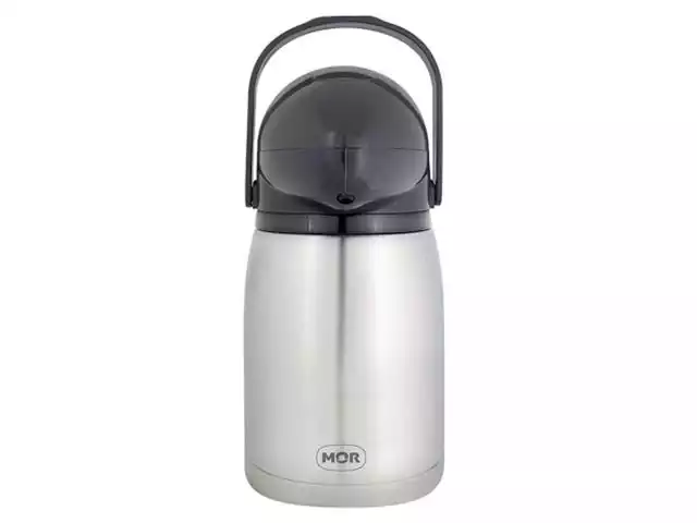 Garrafa Térmica de Pressão MOR Nobile Total Inox 1,3 Litros