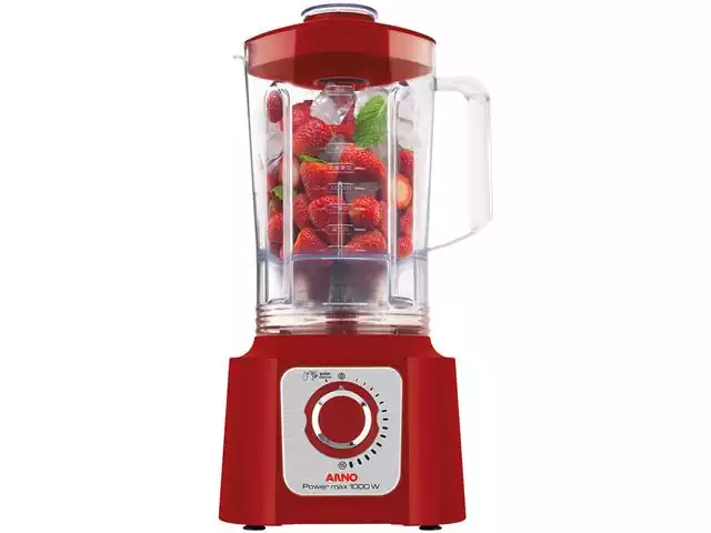 Liquidificador Arno Power Max 1000 15 Velocidades Vermelho 1000W