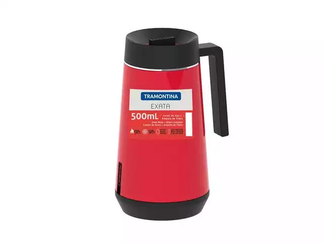 Bule Térmico Exata Tramontina com Infusor Vermelho 500mL