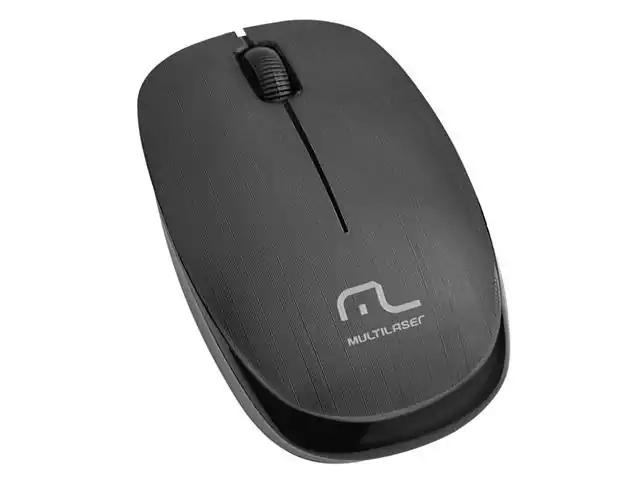 Mouse Sem Fio Multilaser 2.4 Ghz 1200 Dpi Preto USB MO251