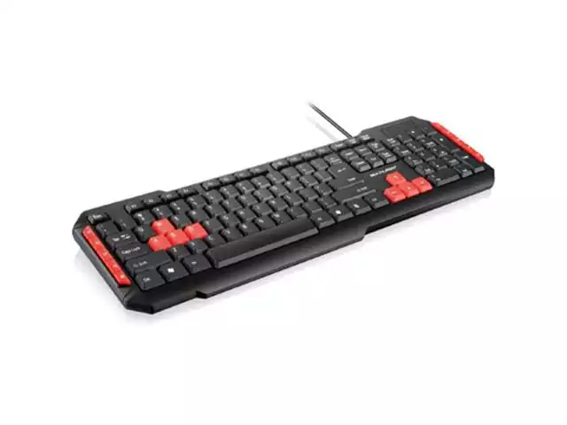 Teclado Multimídia Multilaser Gamer Red Keys USB TC160