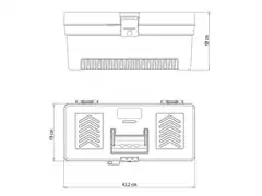 Caixa Plástica Tramontina para Ferramentas 17 Pol. C/Organizador - 1