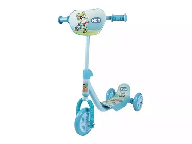 Patinete Infantil MOR Ursinho Azul com 3 Rodinhas