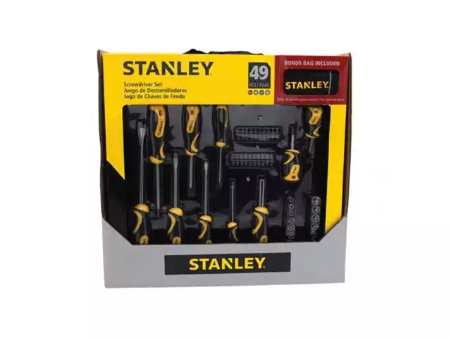 Jogo de Ferramentas Stanley 49 Peças com Bolsa de Nylon