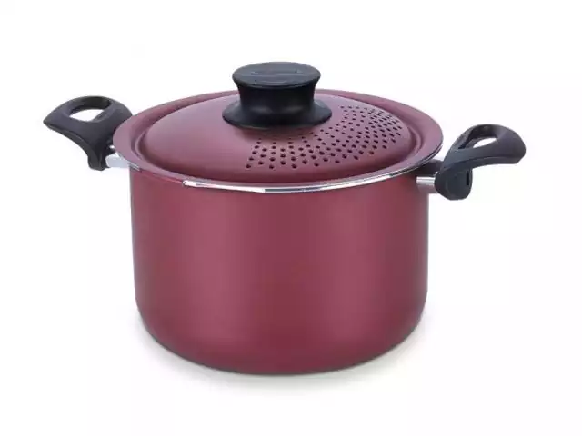 Espagueteira Tramotina Paris Vermelha Aço Inox Ø 24CM