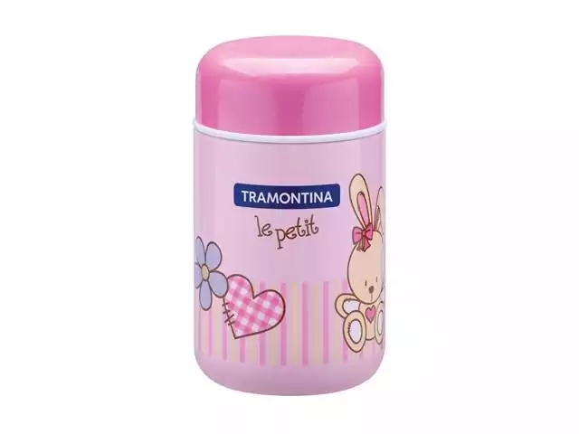 Pote Térmico Infantil Tramontina Le Petit para Alimentos Rosa 400ml