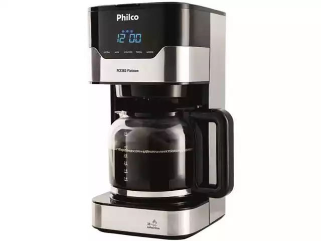 Cafeteira Elétrica Philco PCFD38 Platinum 38 Xícaras 800W