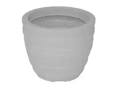 Vaso Inca Tramontina Basic em Polietileno 24 cm Mármore - 0