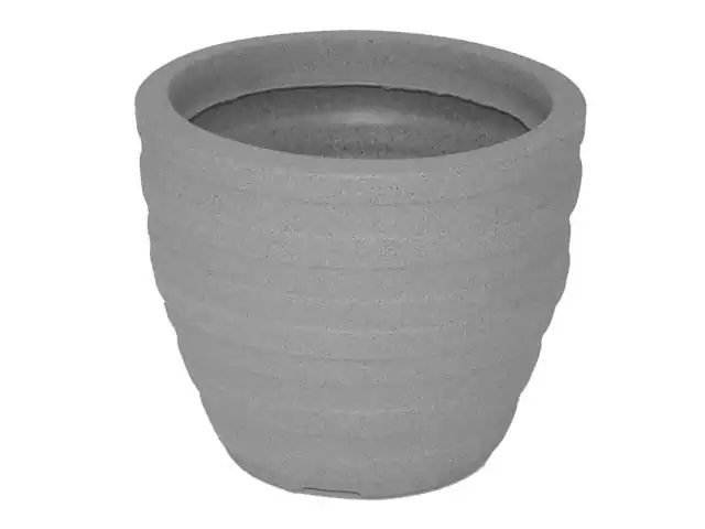 Vaso Inca Tramontina Basic em Polietileno 24 cm Cimento