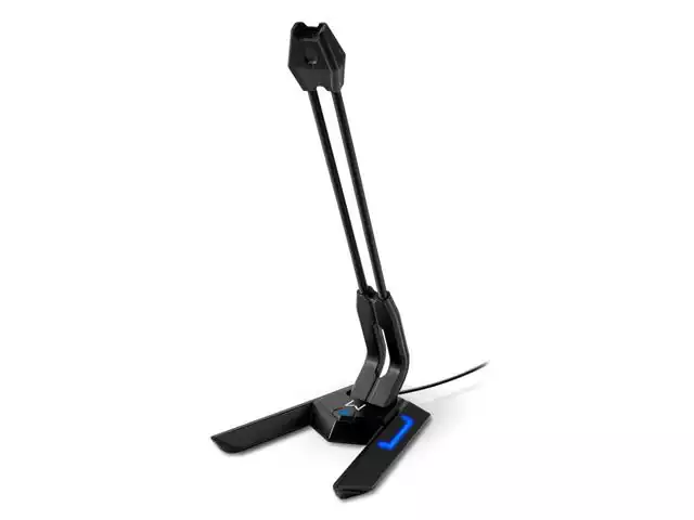 Microfone Gamer Multilaser Warrior Olier PH255 USB LED Azul