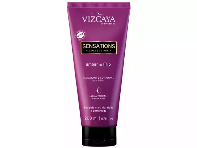 Hidratante Corporal Vizcaya Sensations Âmbar e Lírio 200ml