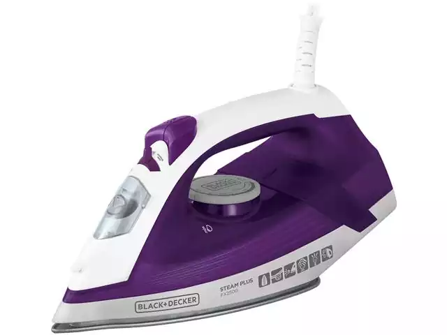 Ferro de Passar Black&Decker com Base Ceramic Gliss Roxo 1200W