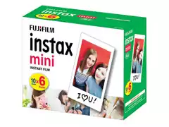 Filme Instantâneo Fujifilm Instax Borda Branca com 60 Unidades