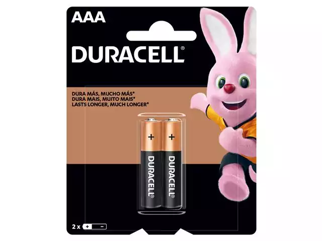 Pilha Alcalina AAA Palito Duracell com 2 Unidades