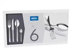 Faqueiro Brinox Bellagio Colheres, Facas e Garfos Inox 24 Peças - 0