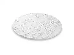 Tabua Redonda Brinox para Servir Stone Branca Ø40,5cm - 0