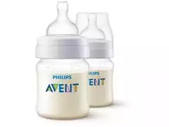 Kit 2 Mamadeiras Philips Avent Transparentes 125ml