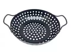 Panela Wok para Grelhar na Churrasqueira Prana Antiaderente 28CM - 1
