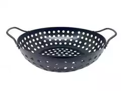 Panela Wok para Grelhar na Churrasqueira Prana Antiaderente 28CM