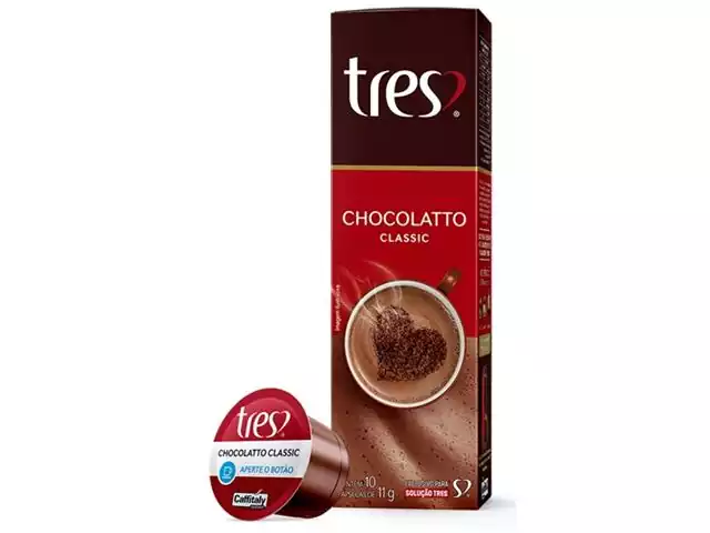 Cápsulas Três Corações Chocolatto Quente