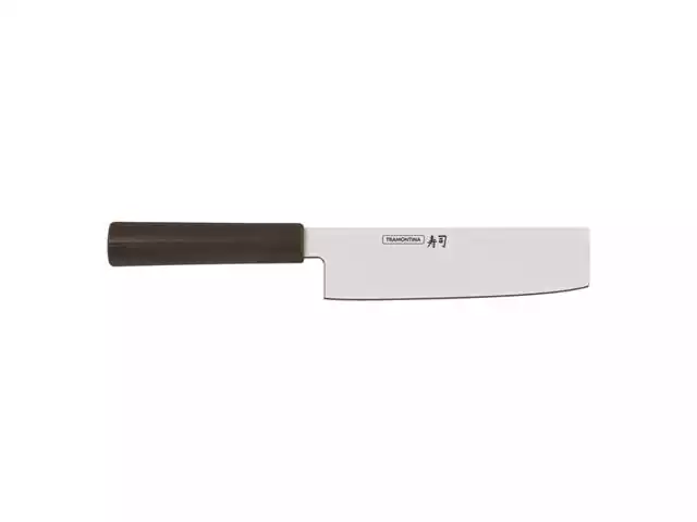 Faca Nakiri Tramontina Sushi com Lâmina em Aço Inox e Cabo de Nylon 7"