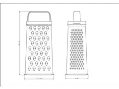 Ralador 4 Faces Tramontina Utilitá em Aço Inox Branco - 7