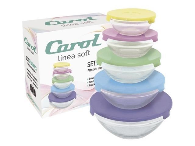 Set Bowls de Vidrio x5 CAROL