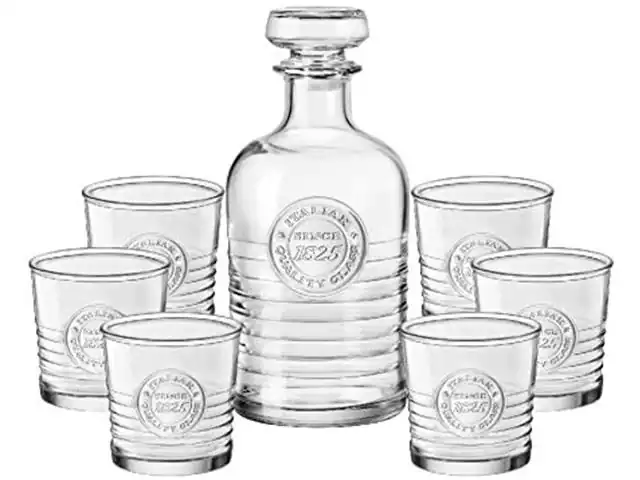 Jogo de Copos Bormioli Rocco Officina com Garrafa 7 Peças