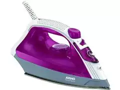 Ferro a Vapor Elétrico Arno Steamgliss Base Cerâmica Rosa