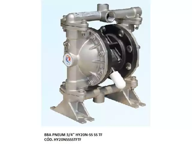 Bomba de Diafragma Pneumática Vallair Airfluid 3/4" HY20N-SS SS TF