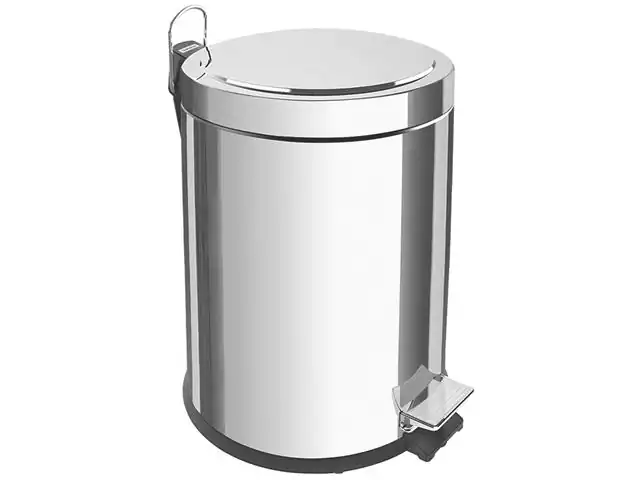 Lixeira com Pedal Tramontina Aço Inox 12 Litros