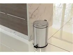 Lixeira com Pedal Tramontina Aço Inox 12 Litros - 1