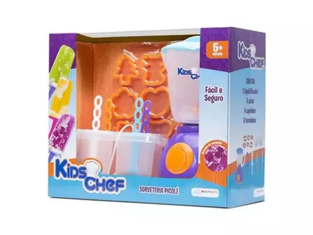 Sorveteria Multikids BR110 Picolé Kids Chef com Acessórios