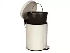 Lixeira Mor Retrô 5 Litros Bege - 2