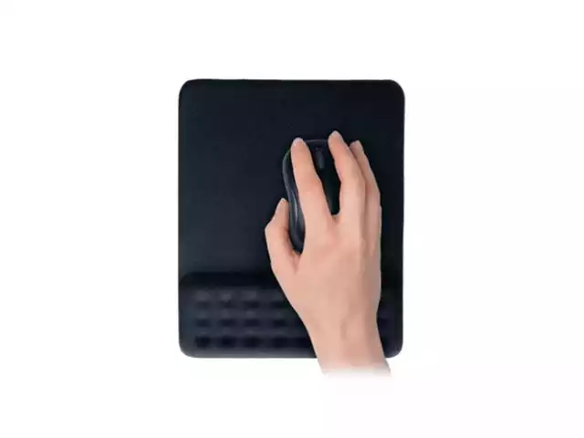 Mouse Pad Multilaser Dot AC365 com Apoio de Pulso Gel Preto