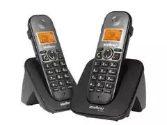 Combo Telefone sem Fio com Ramal Intelbras TS 5122 Preto - 1