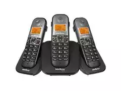 Combo Telefone Sem Fio Intelbras TS 5123 com 2 Ramais Preto - 0