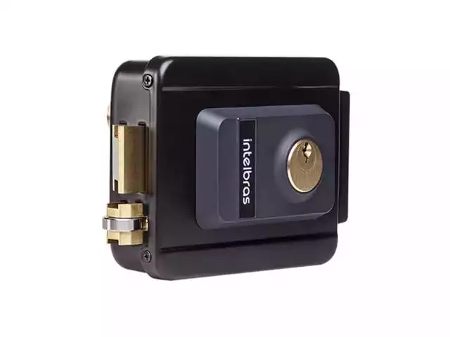 Fechadura Elétrica Intelbras FX 2000 AJ Preta