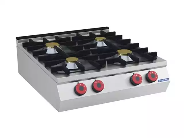 Fogão Cooktop Tramontina Top Inox 4 Bocas a Gás 80x70cm