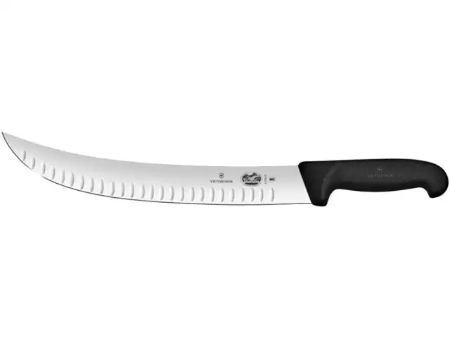 Faca Picanheira Larga Victorinox com Sulcos cabo Fibrox 31CM