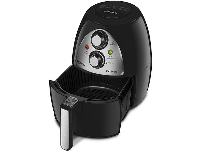 Fritadeira Sem Óleo Mondial Family Air Fryer 4 Litros Preta - Orbia