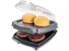 Grill Elétrico Burguer Oster 2 em 1 com Estufa - 0