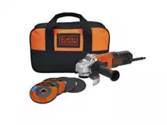 Esmerilhadeira Black&Decker 650W 115mm com Discos e Bolsa - 1