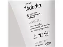 Desodorante Antitranspirante em Creme Natura TodoDia Sem Perfume 80G - 1