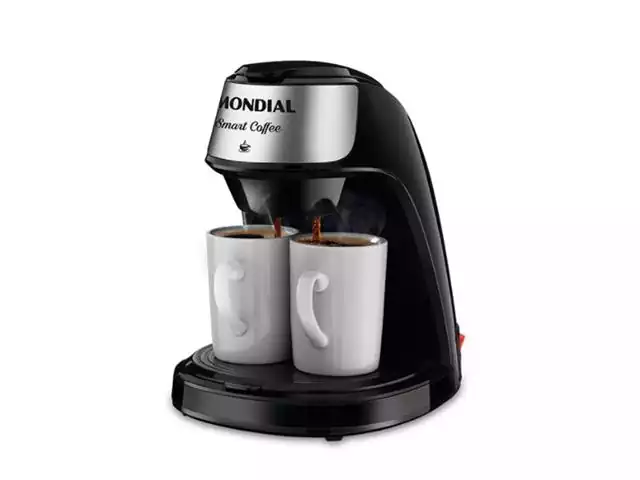 Cafeteira Elétrica Mondial C-42-2X-BI Smart Coffe Preta