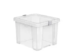 Caixa Organizadora Tramontina Office 30 Litros Transparente - 1