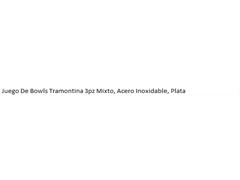 Juego de bowls Tramontina 3 pzas Mixto Plata - 5